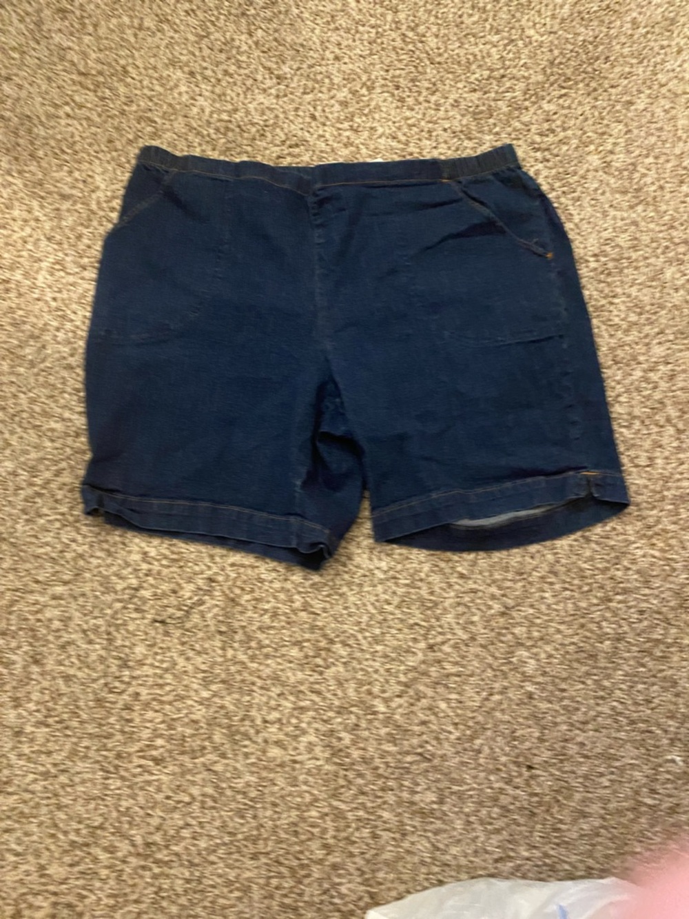 Men's Dark Blue Denim Jean Shorts